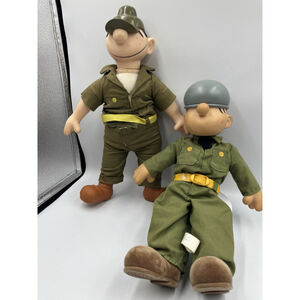 Vintage Pair Of Beatle Bailey Doll Set GREAT COLLECTIBLES , SEE ALL